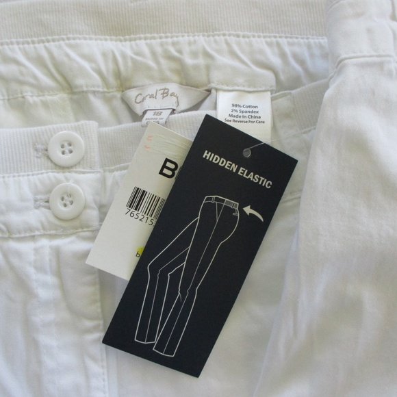 NWT - CORAL BAY shorts w/Comfort Waist - sz 18 - Picture 2 of 3